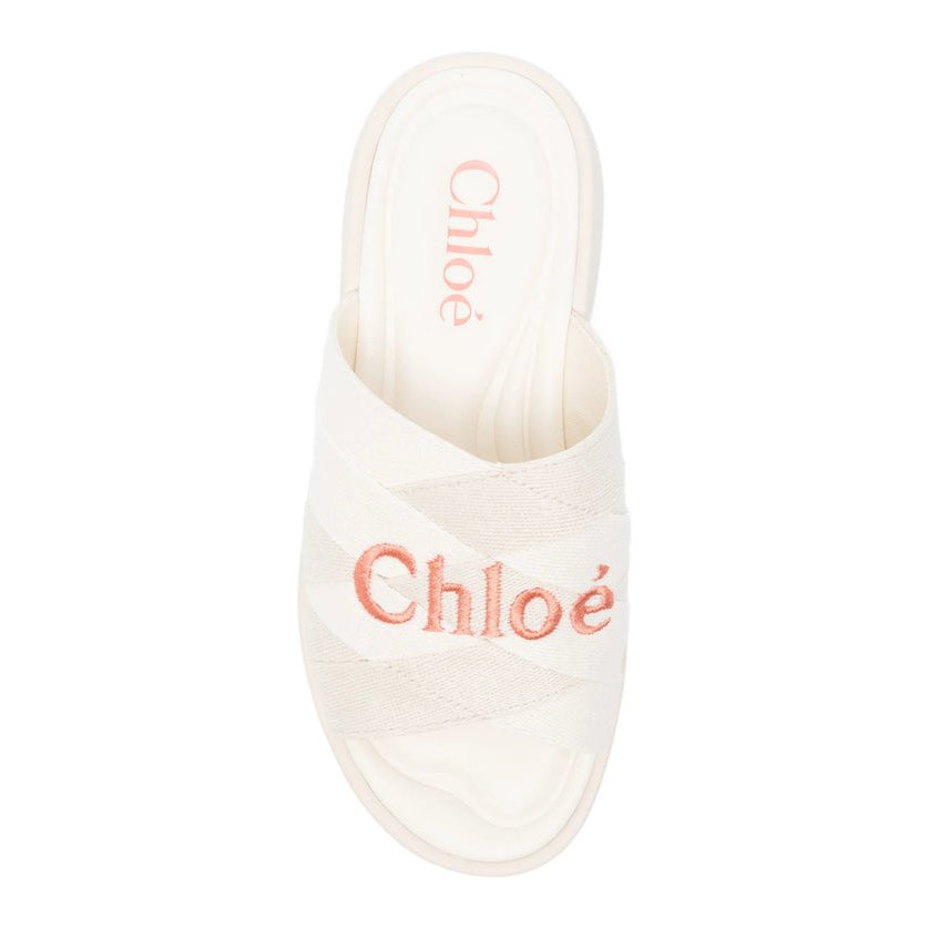 Chloé Woody Slides — Off White, view 4