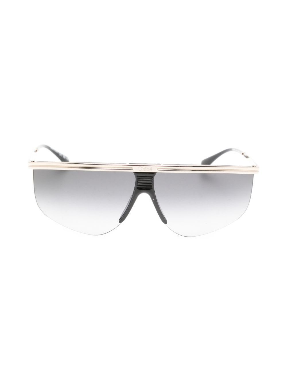 Chloé Shield Frame Sunglasses — Black by Chloé