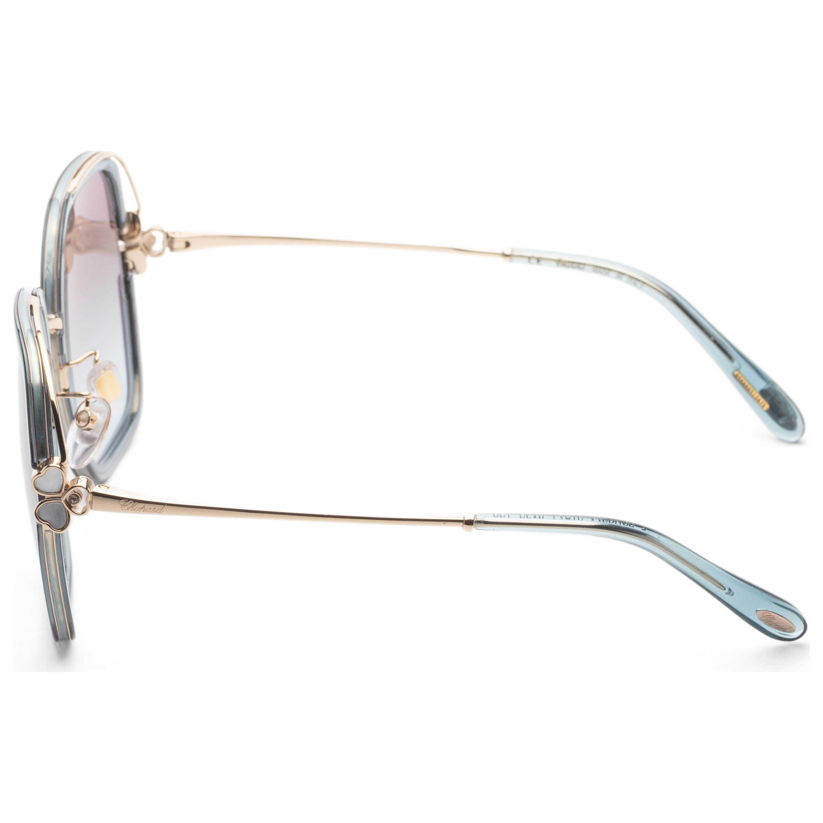 Chopard SCHG32V570V93 Gradient Lens Sunglasses — Turquoise, view 2