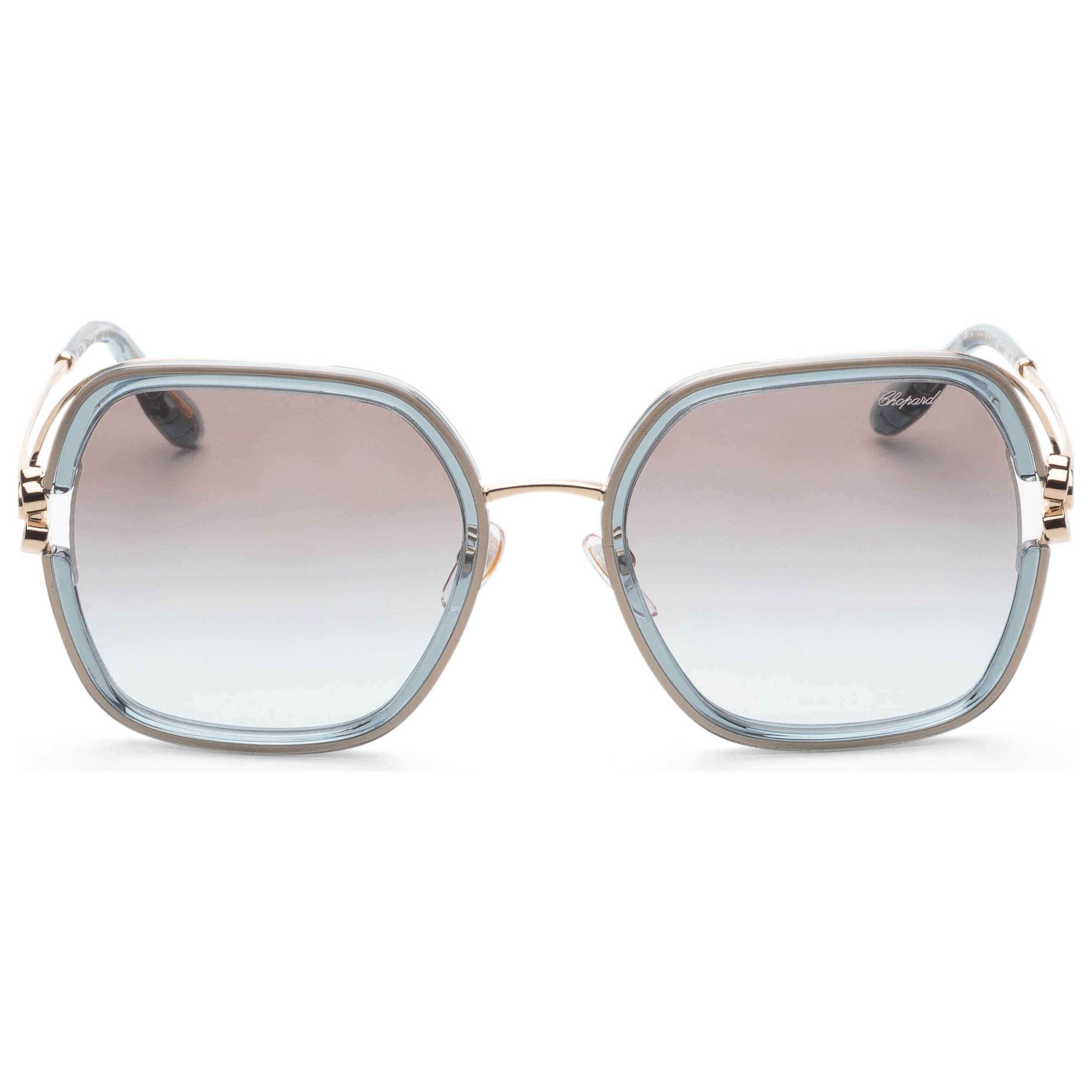 Chopard SCHG32V570V93 Gradient Lens Sunglasses — Turquoise, view 3