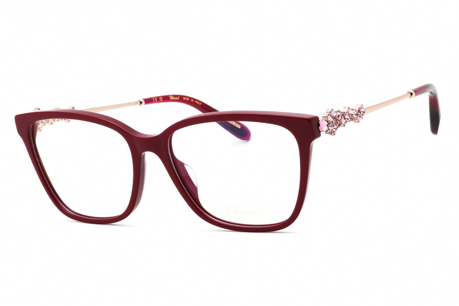 Chopard VCH361S Rectangular Eyeglasses — Red by Chopard