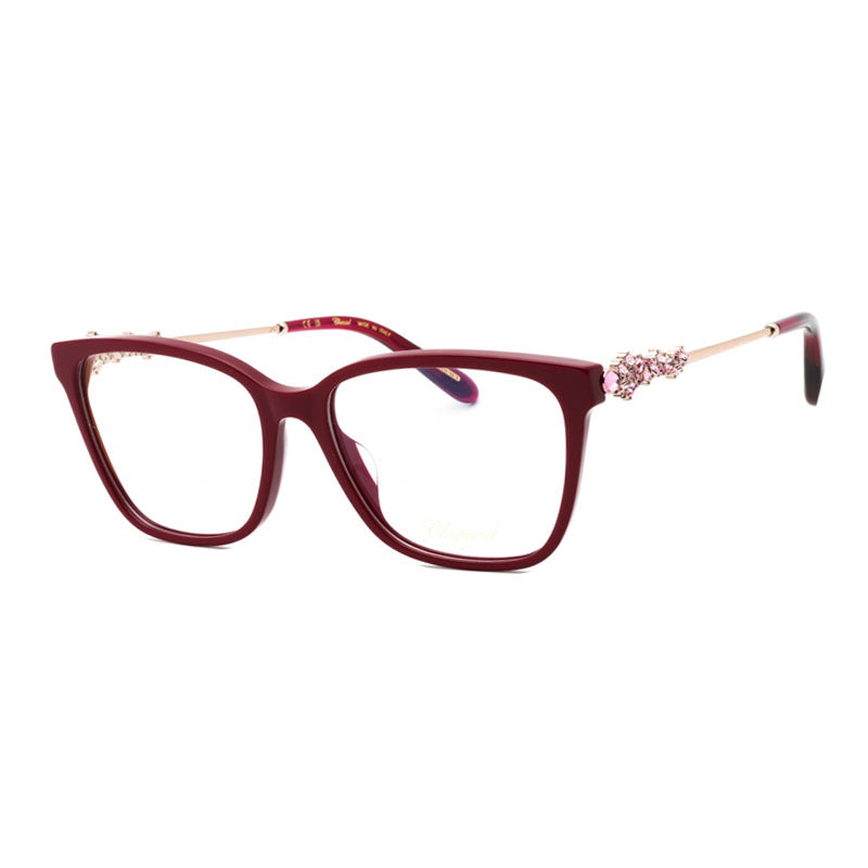 Chopard VCH361S08LA Square Full Rim Eyeglasses — Red by Chopard