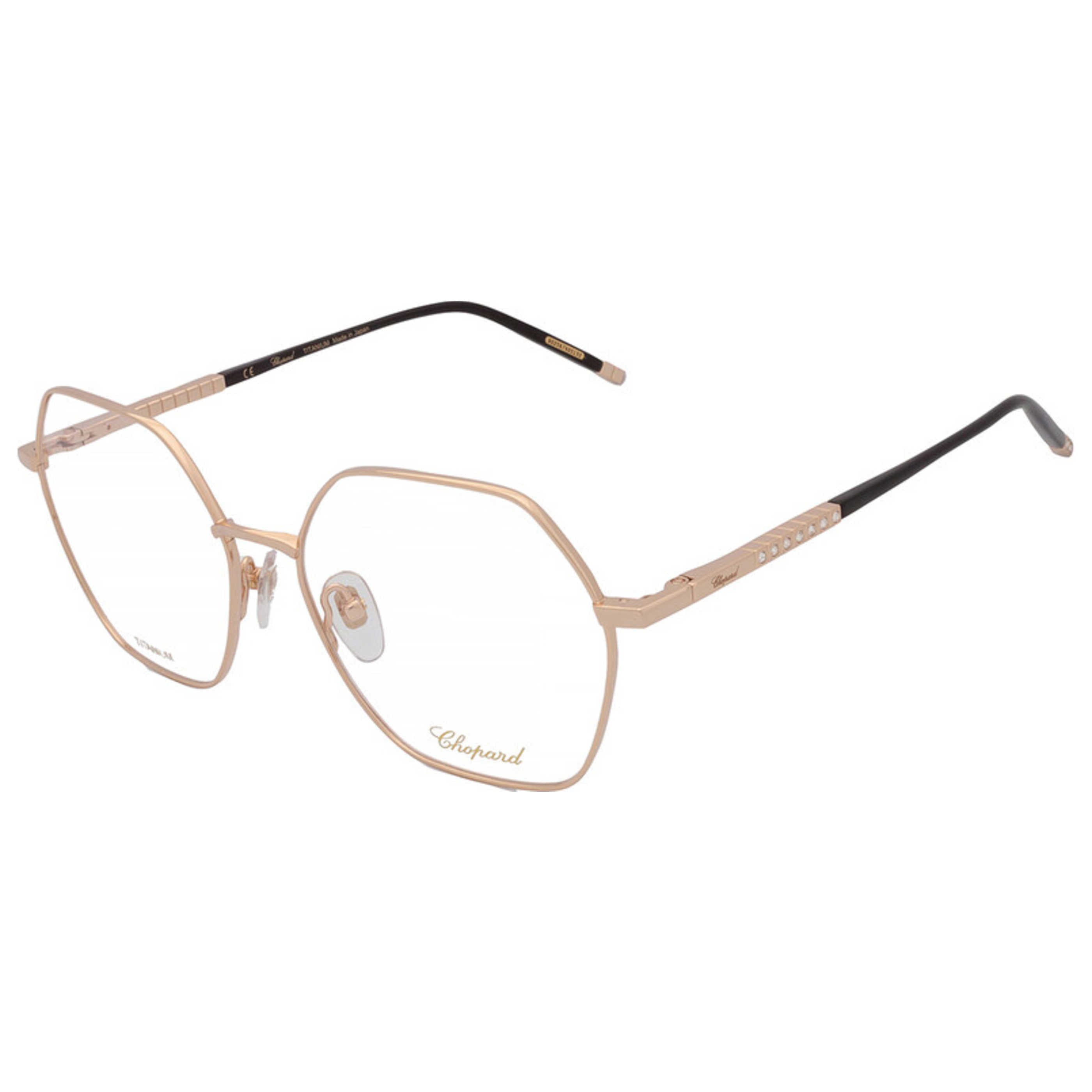 Chopard VCHG27S560300 Metal Frame Eyeglasses — Rose gold by Chopard