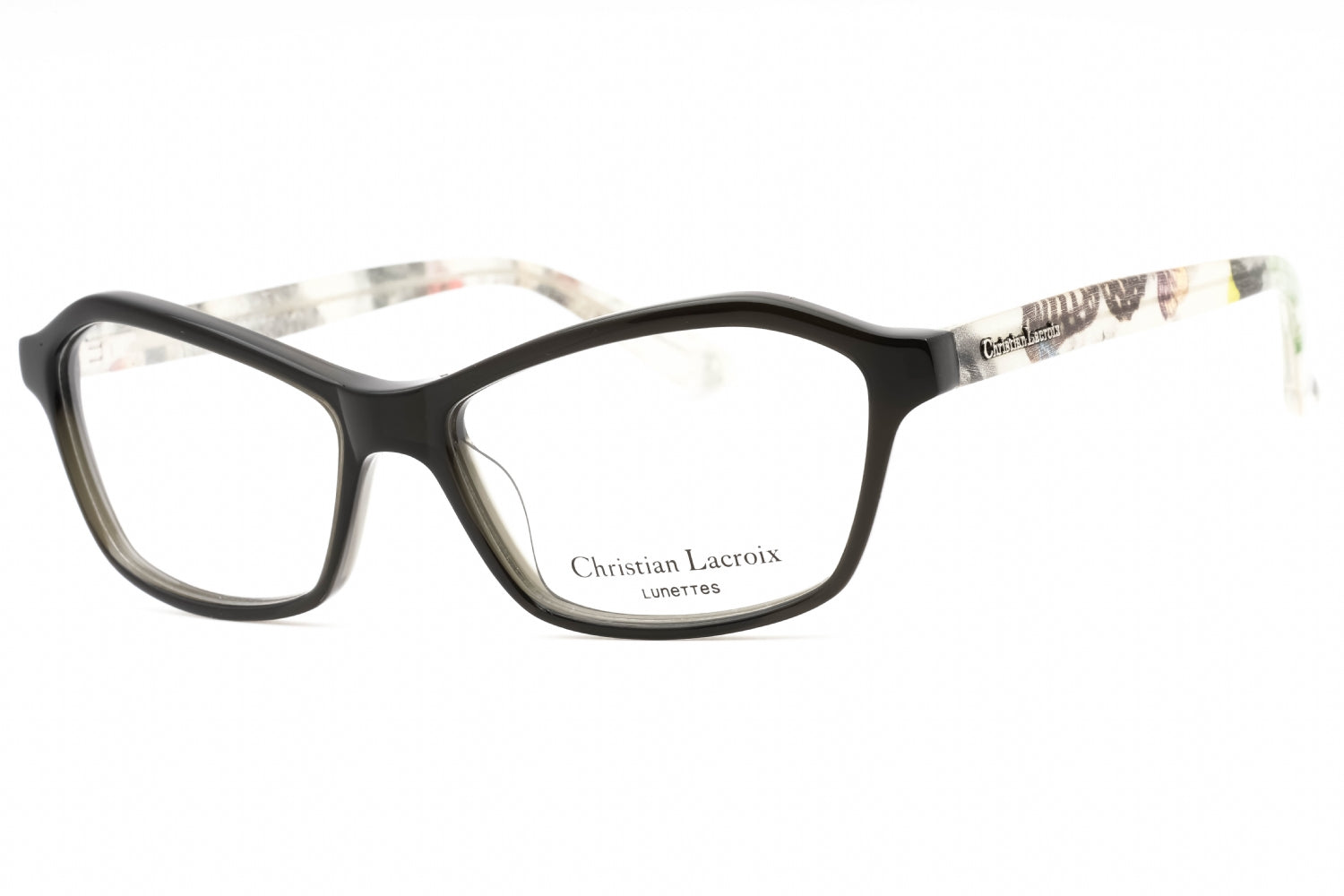 Christian Lacroix CL1027 Cat-Eye Plastic Eyeglasses — Black by Christian Lacroix