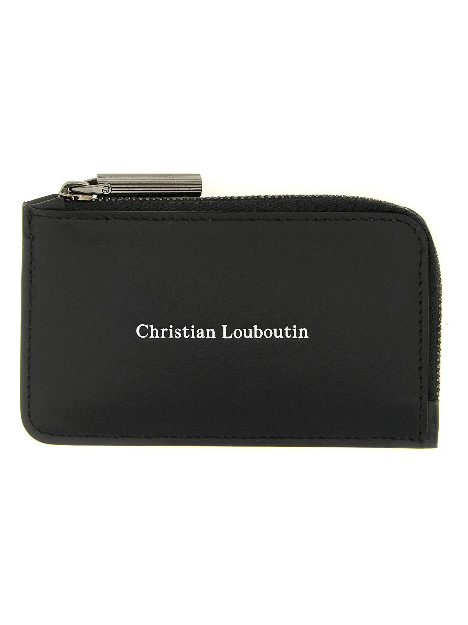 Christian Louboutin Calfskin Leather Card Case — Black by Christian Louboutin