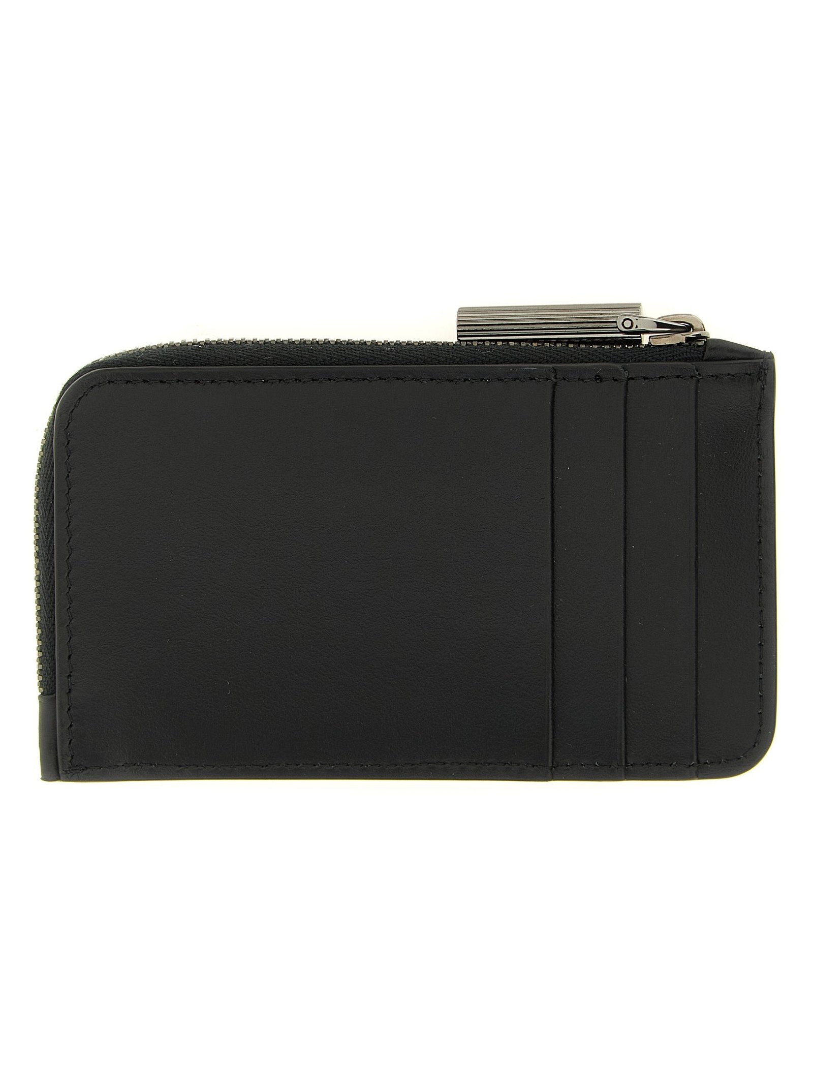 Christian Louboutin Calfskin Leather Card Case — Black, view 2