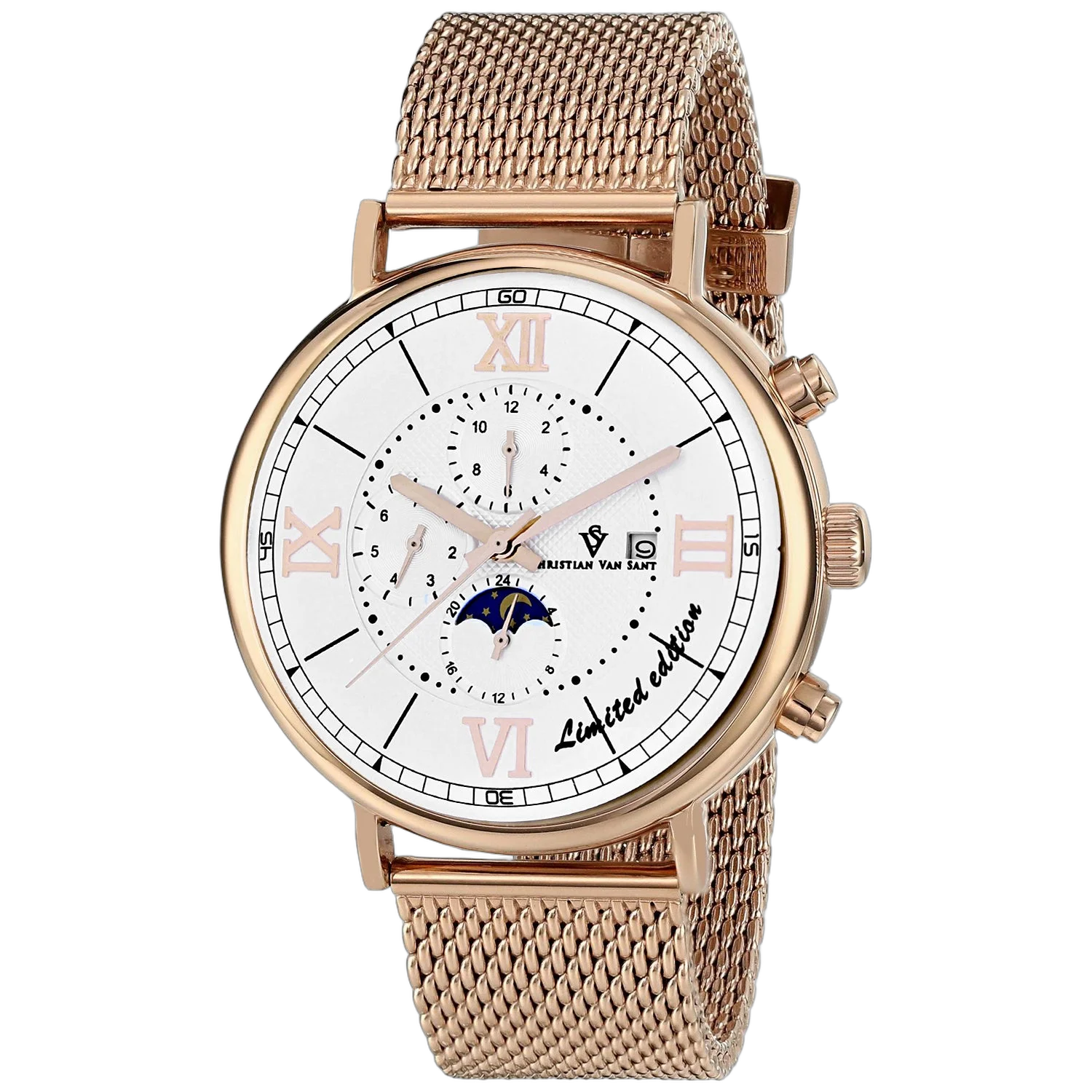 Christian Van Sant Somptueuse Ltd Watch — Rose gold by Christian Van Sant