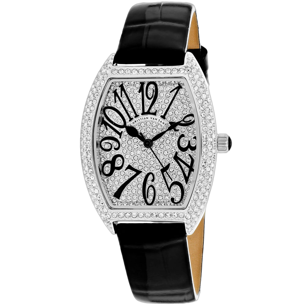 Christian Van Sant Crystal-Embellished Watch — White by Christian Van Sant