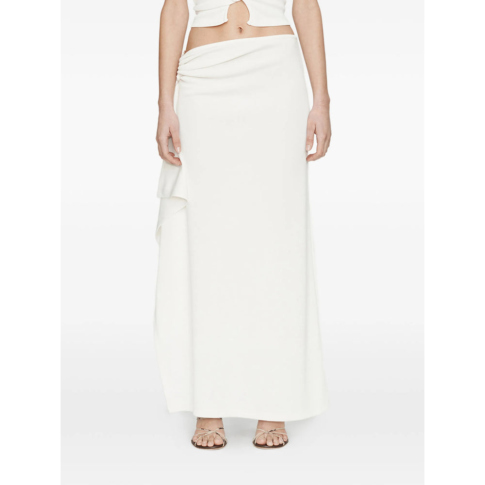 Christopher Esber Asymmetric Hem Skirt — White by Christopher Esber