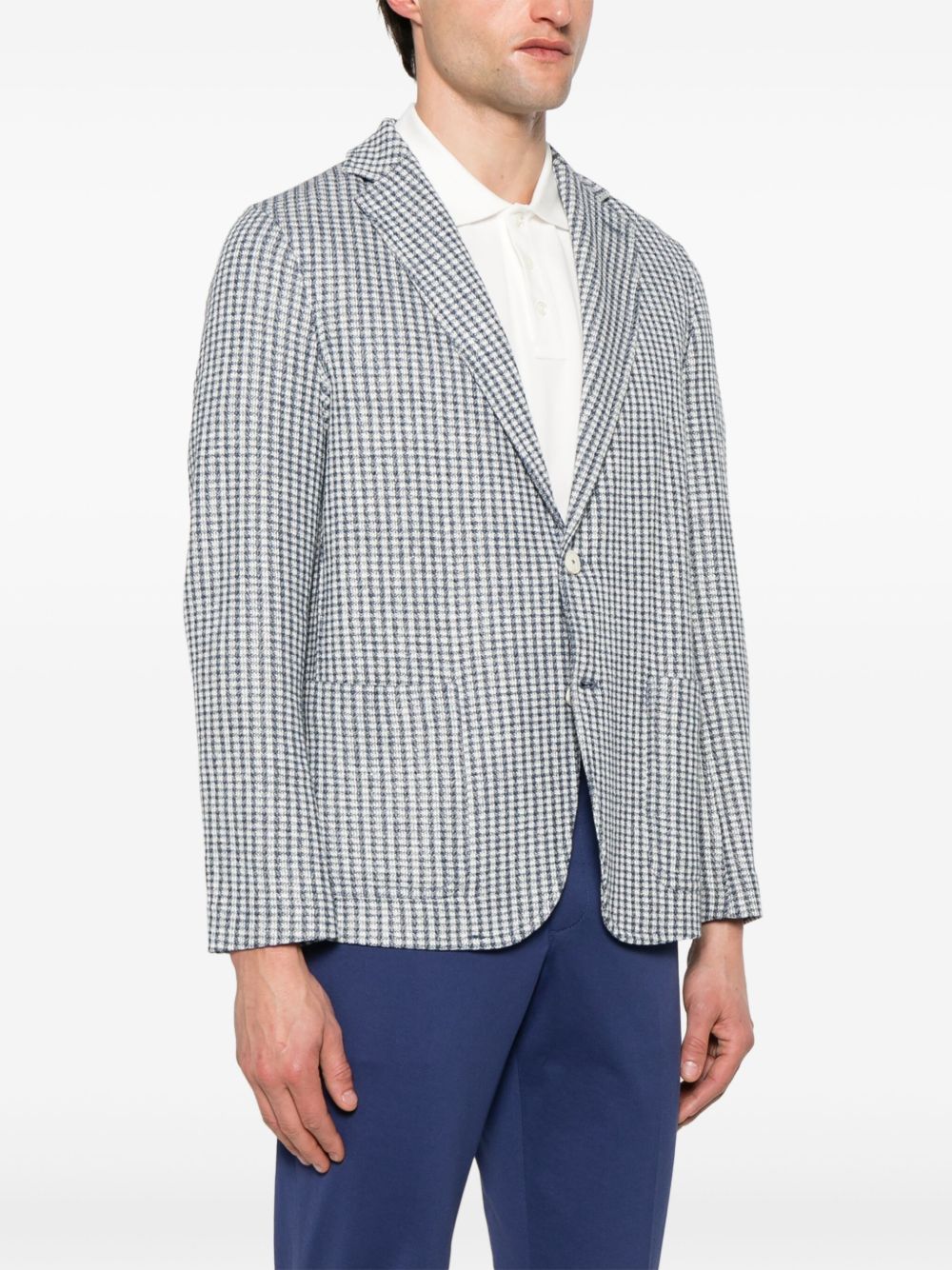 Circolo 1901 Cotton-Linen Blend Blazer — blue, view 2