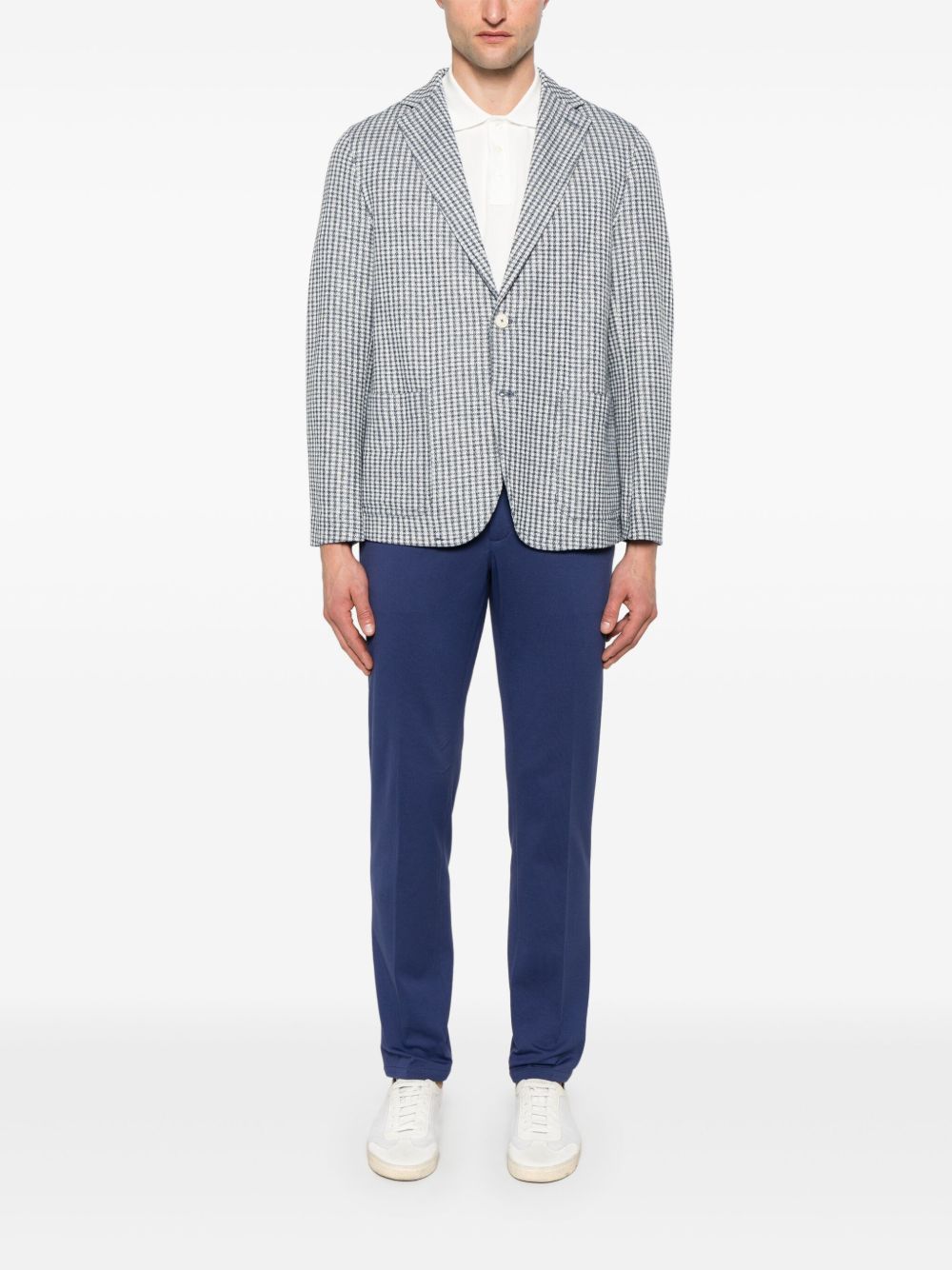 Circolo 1901 Cotton-Linen Blend Blazer — blue, view 5