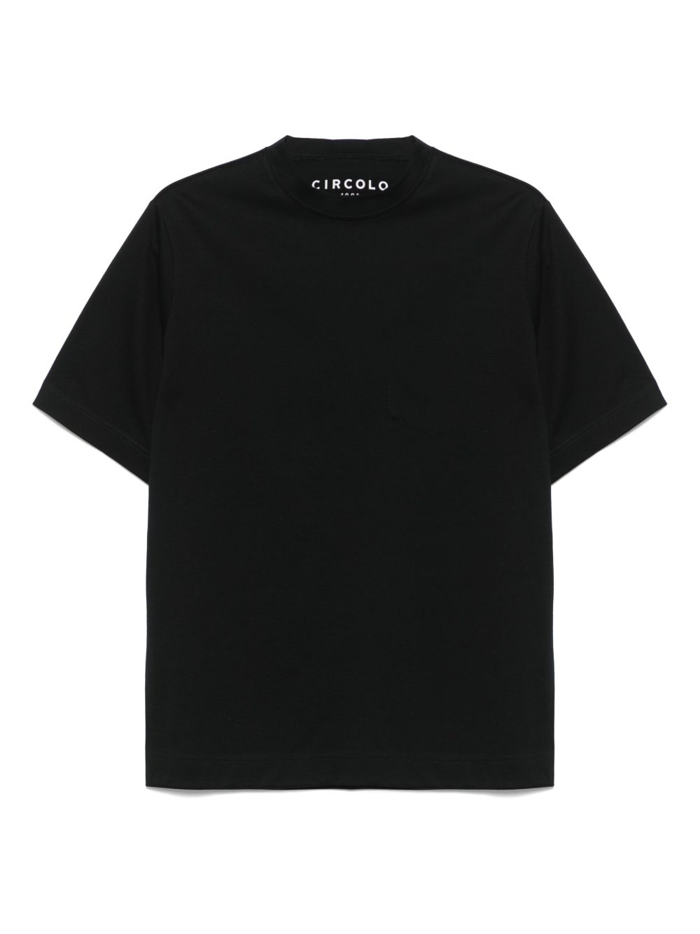 Circolo 1901 Cotton Crew Neck T-shirt — Black by Circolo 1901