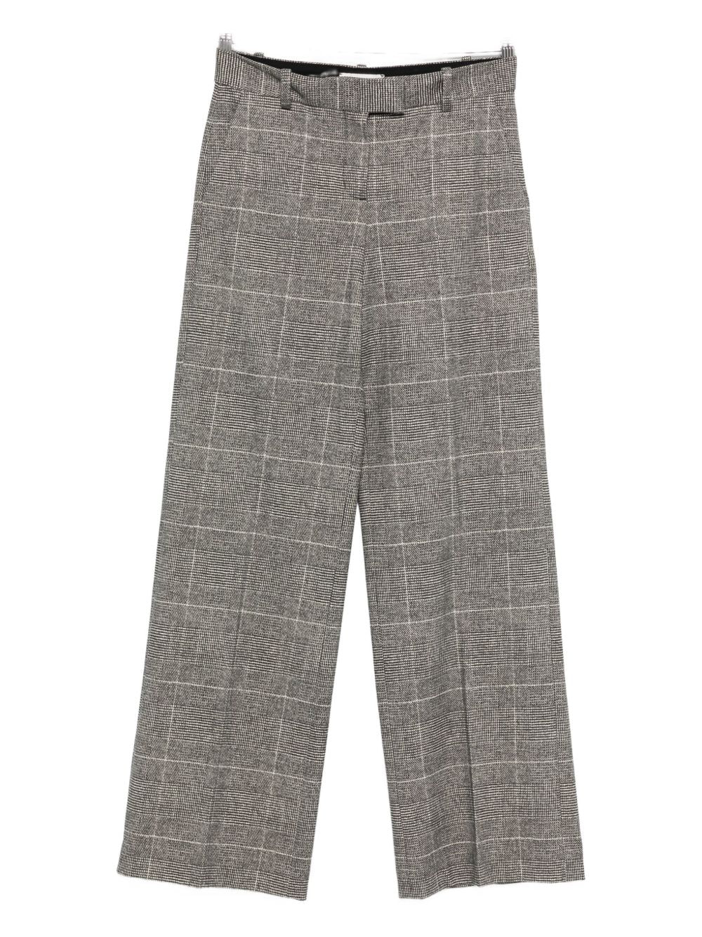 Circolo 1901 Checked Cotton Trousers — grey by Circolo 1901