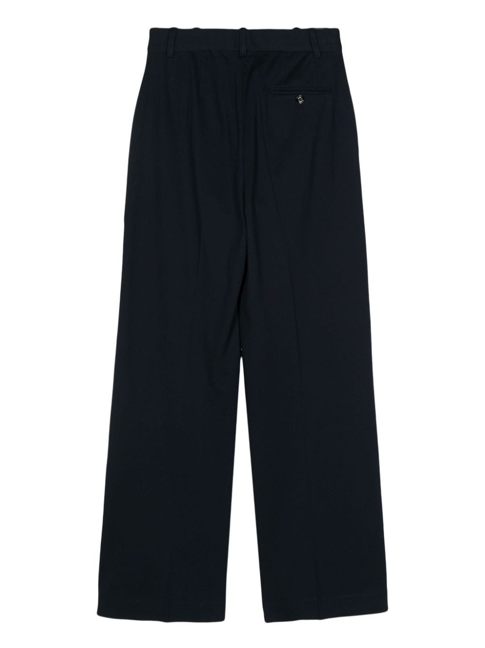 Circolo 1901 Stretch-Cotton Piqué Trousers — Navy, view 2