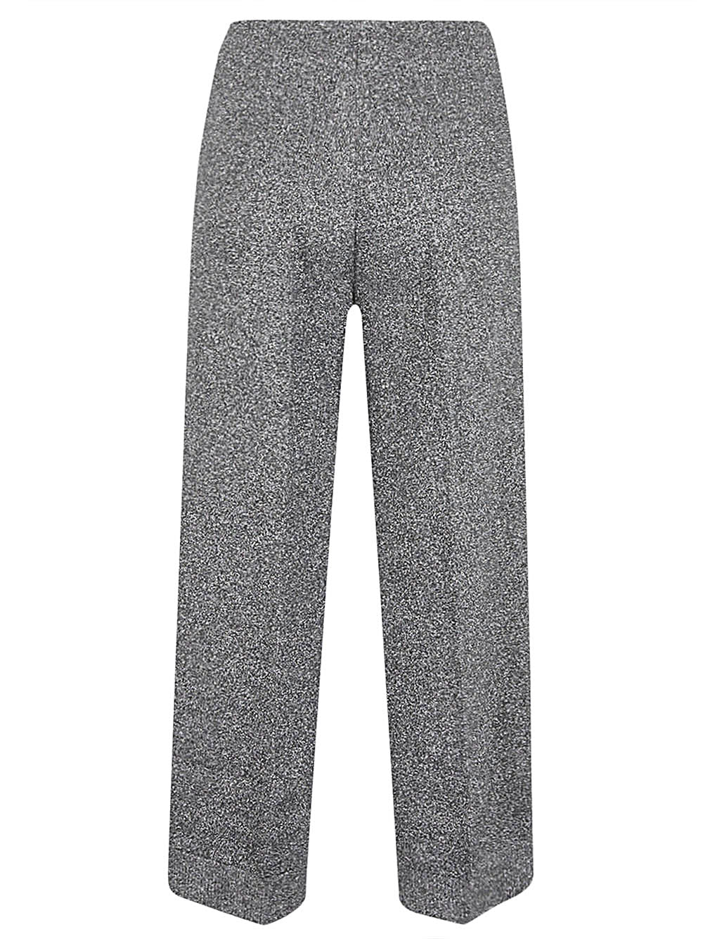 Circus Hotel Wide-Leg Viscose Trousers — Grey, view 2