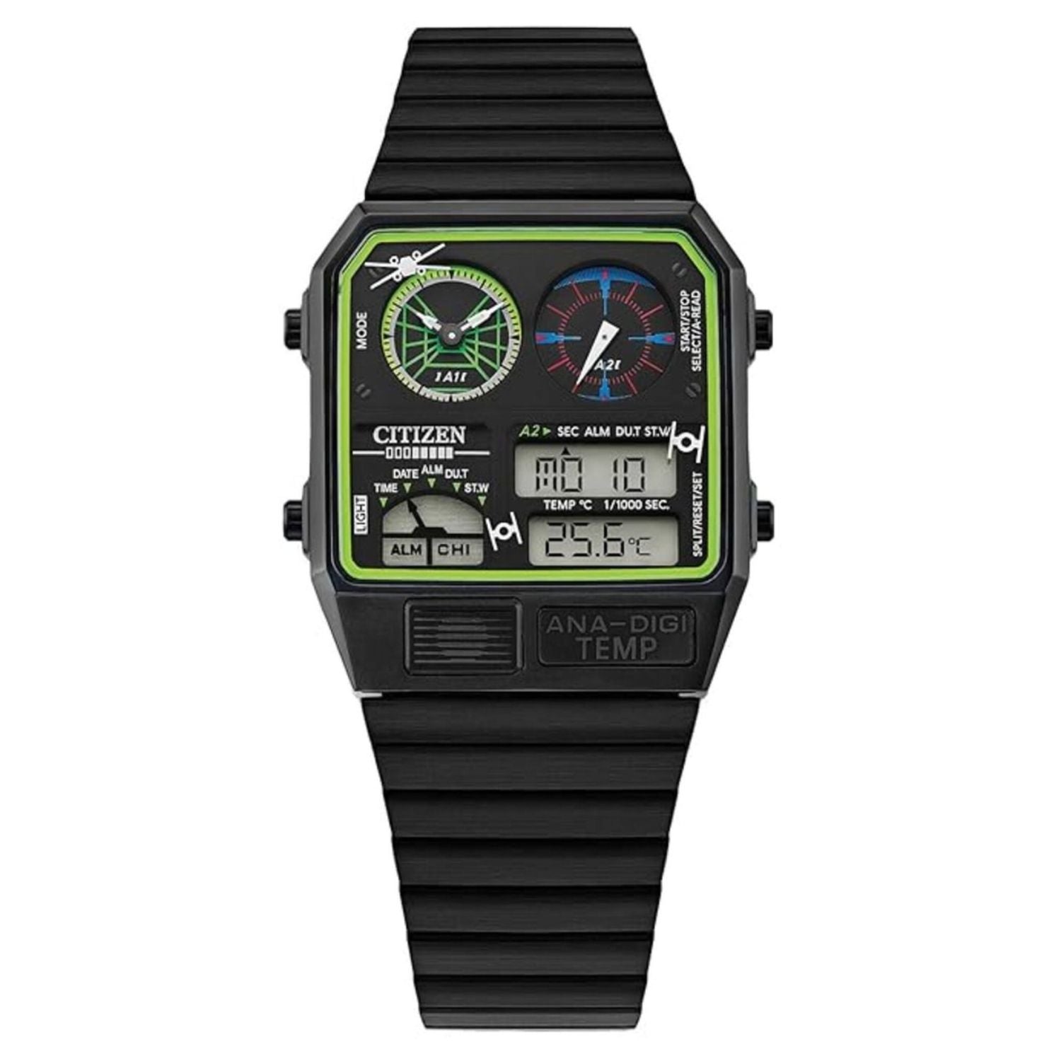 Citizen Analog-Digital Dual Display Watch — Black by Citizen