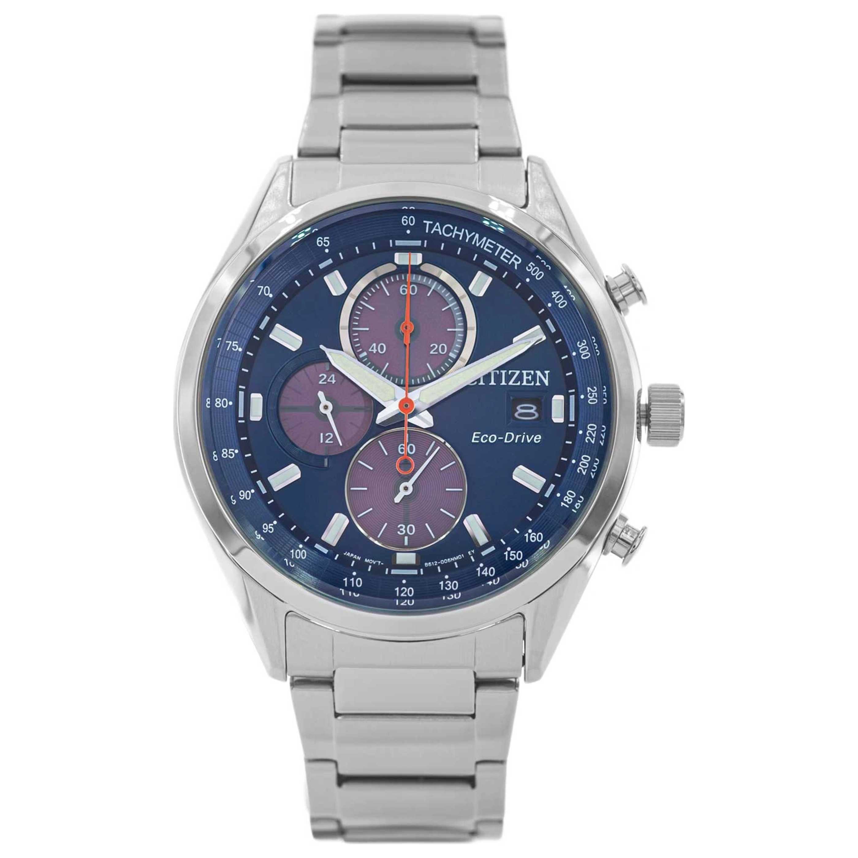 Citizen Eco-Drive Chronograph Watch — Navy by Citizen
