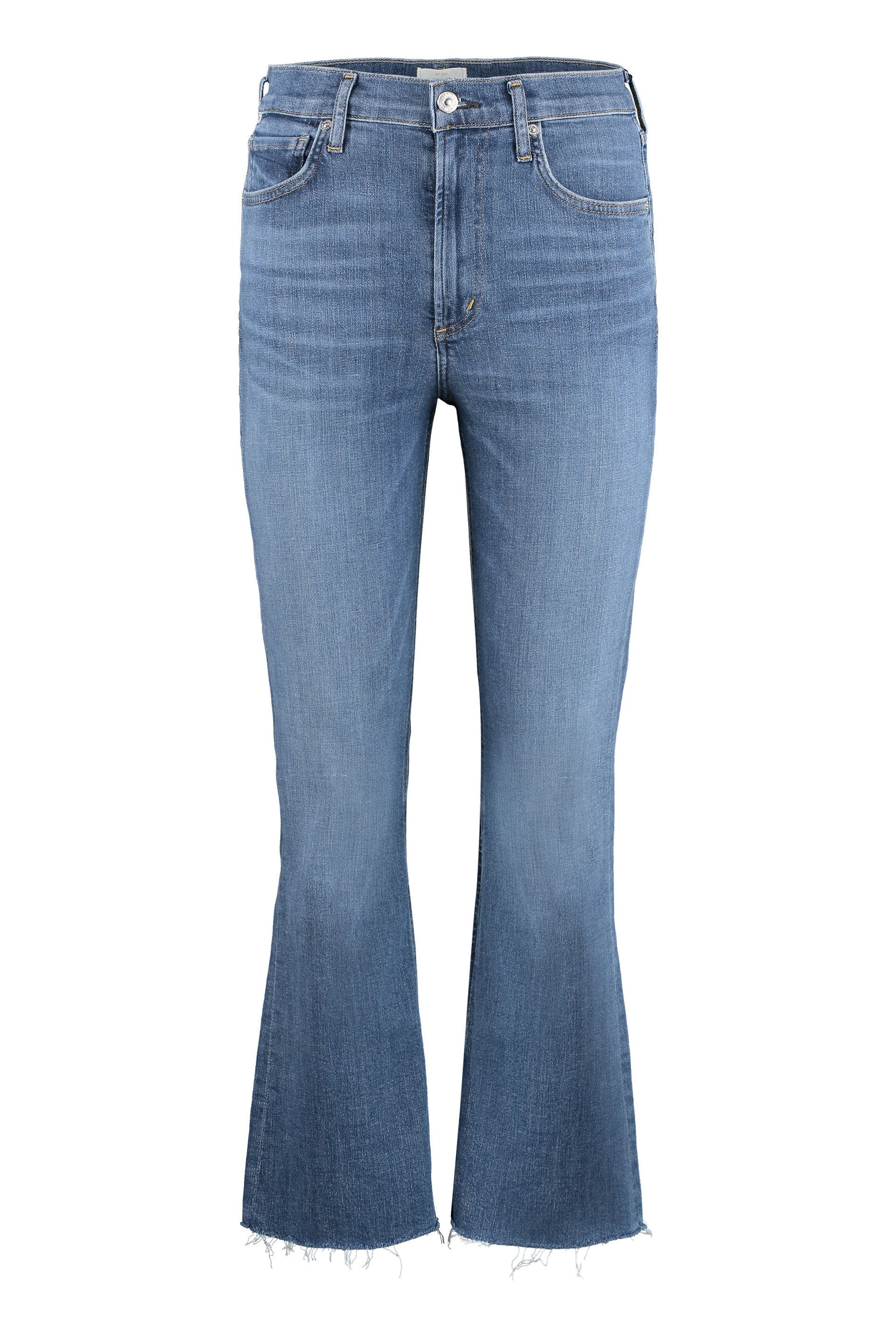 Citizens Of Humanity Cropped Flared Jeans — Blue by Citizens Of Humanity
