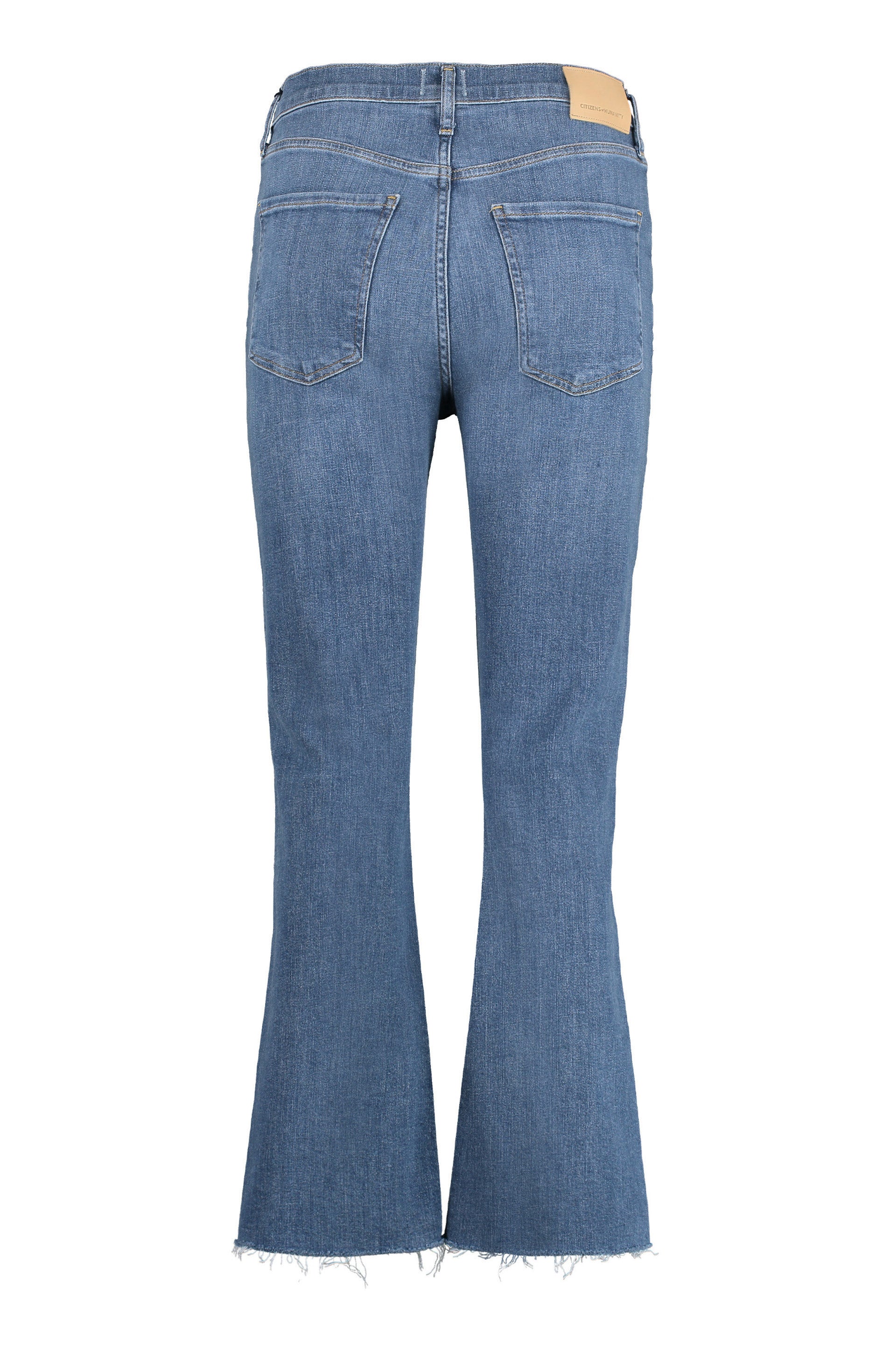Citizens Of Humanity Cropped Flared Jeans — Blue, view 2
