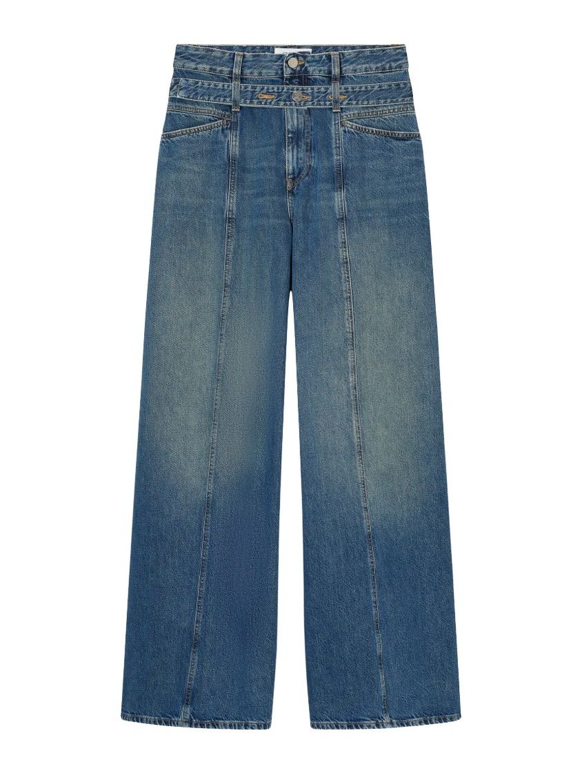 Closed Wide-Leg Denim Jeans — Blue by Closed