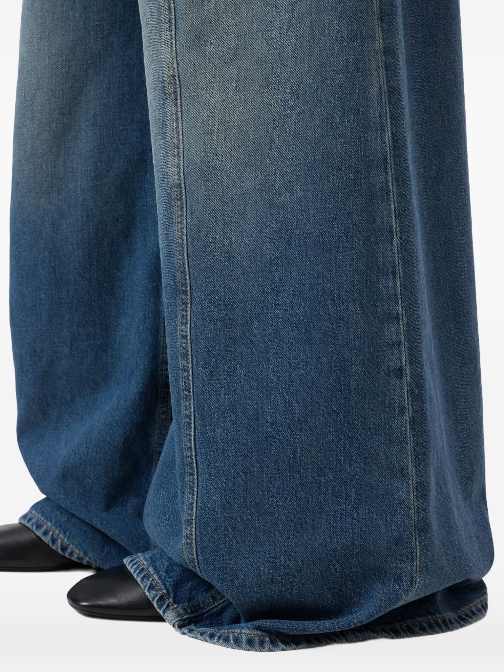 Closed Wide-Leg Denim Jeans — Blue, view 5