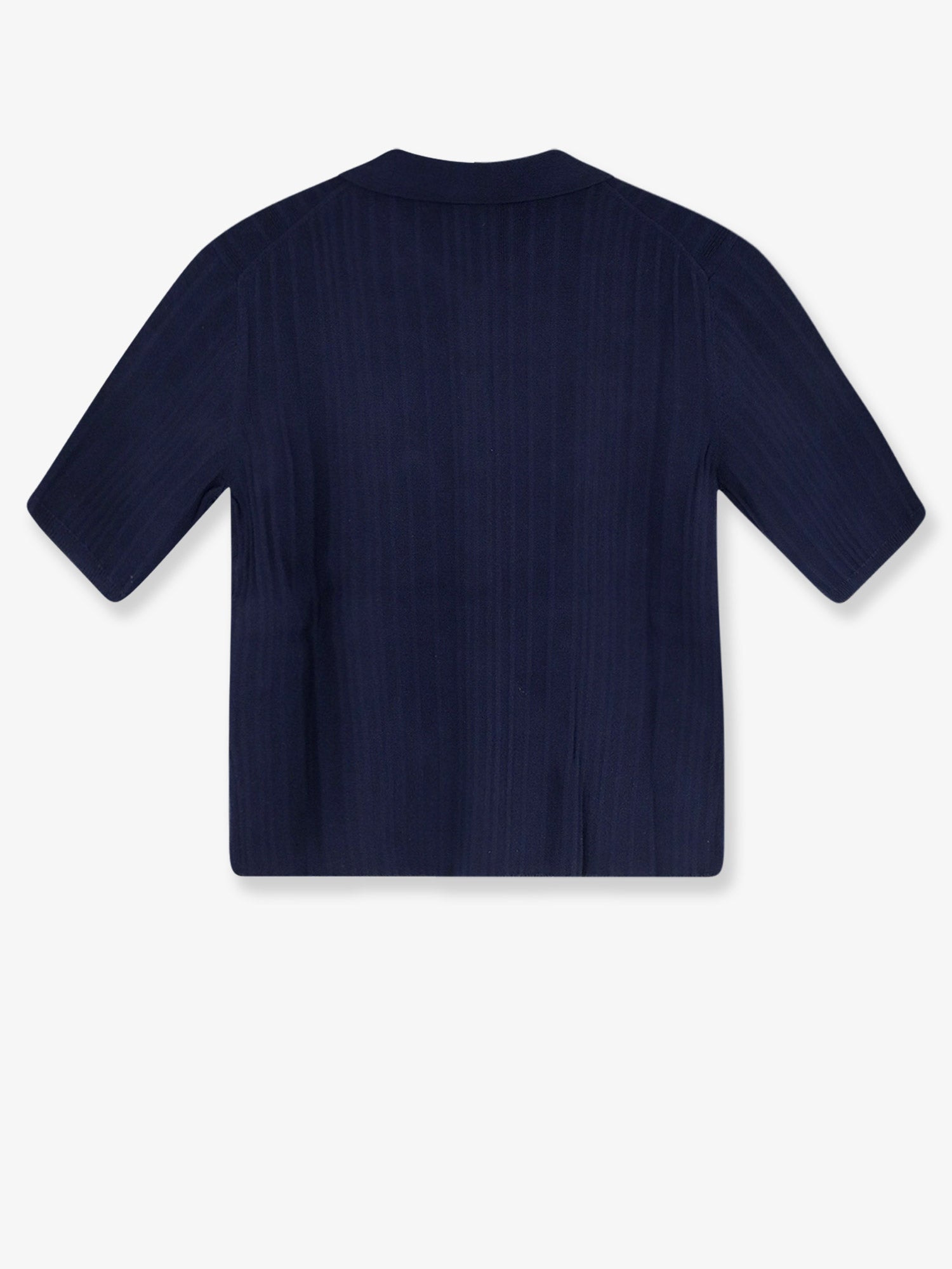 Closed Cotton-Cashmere-Wool Blend Polo — Blue, view 2