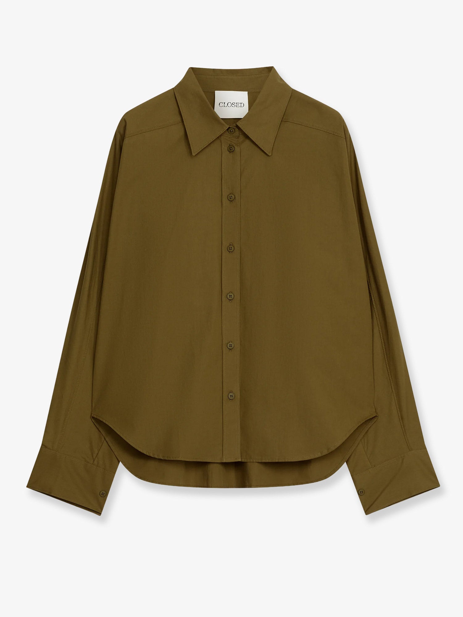 Closed Recycled Cotton Shirt — Green by Closed