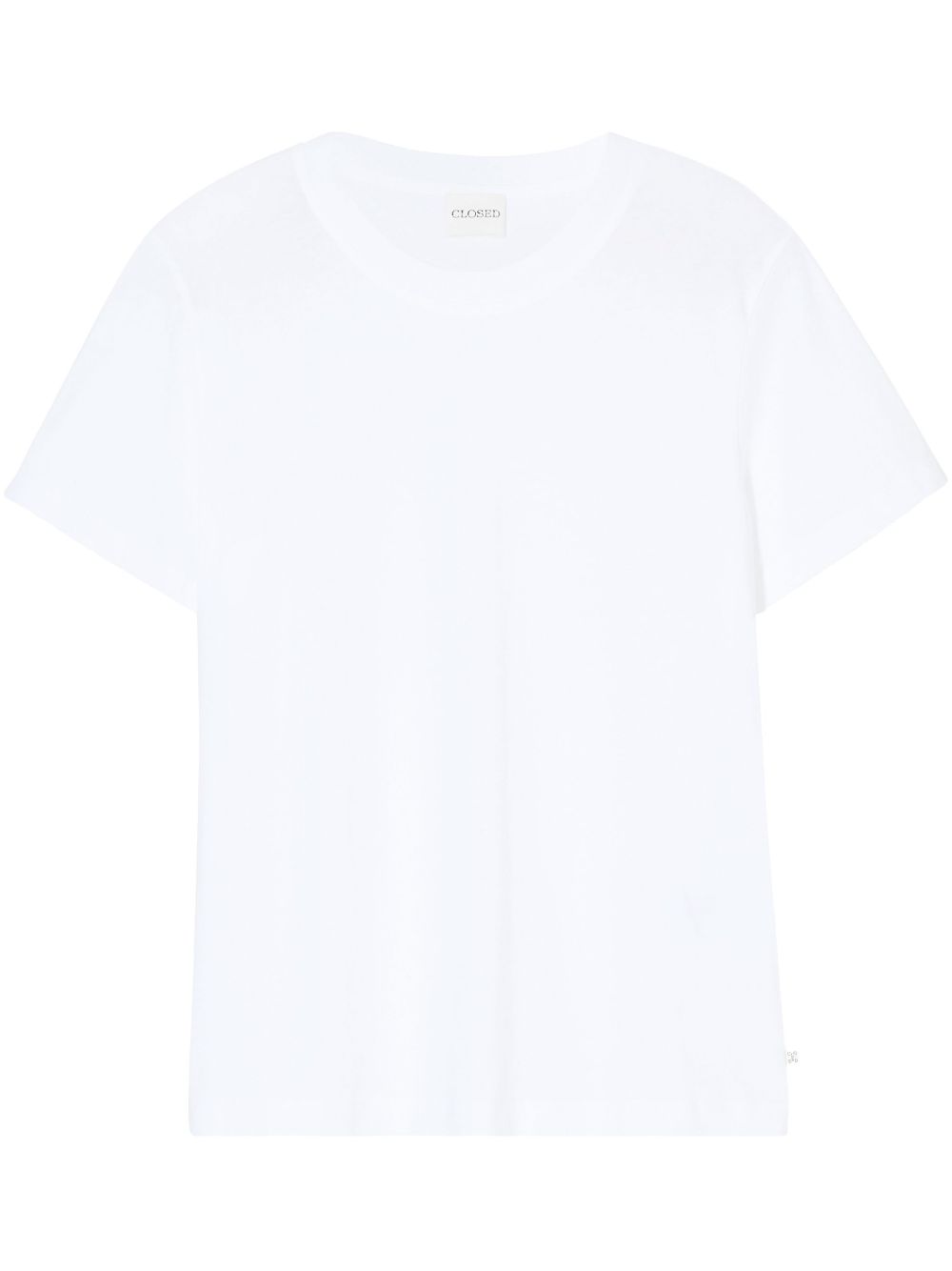 Closed Cotton Crew Neck T-shirt — White by Closed