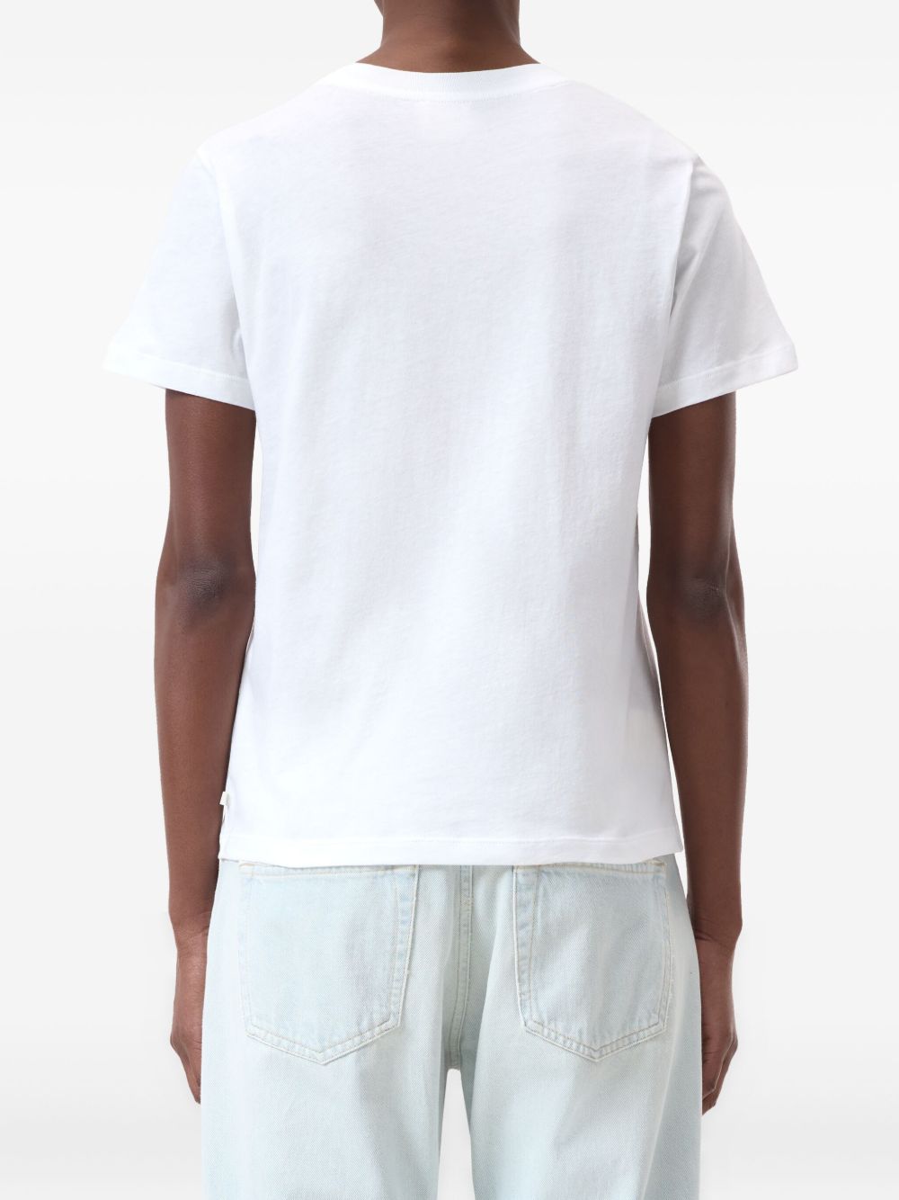 Closed Cotton Crew Neck T-shirt — White, view 4