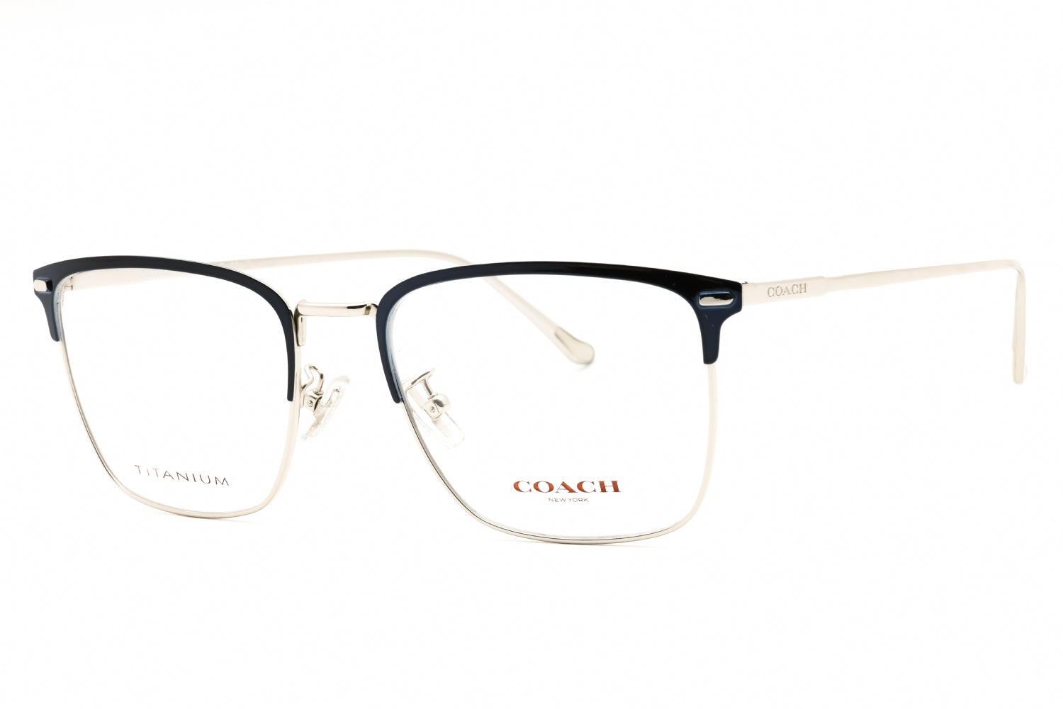 Coach 0HC5149T Rectangular Titanium Eyeglasses — Silver by Coach