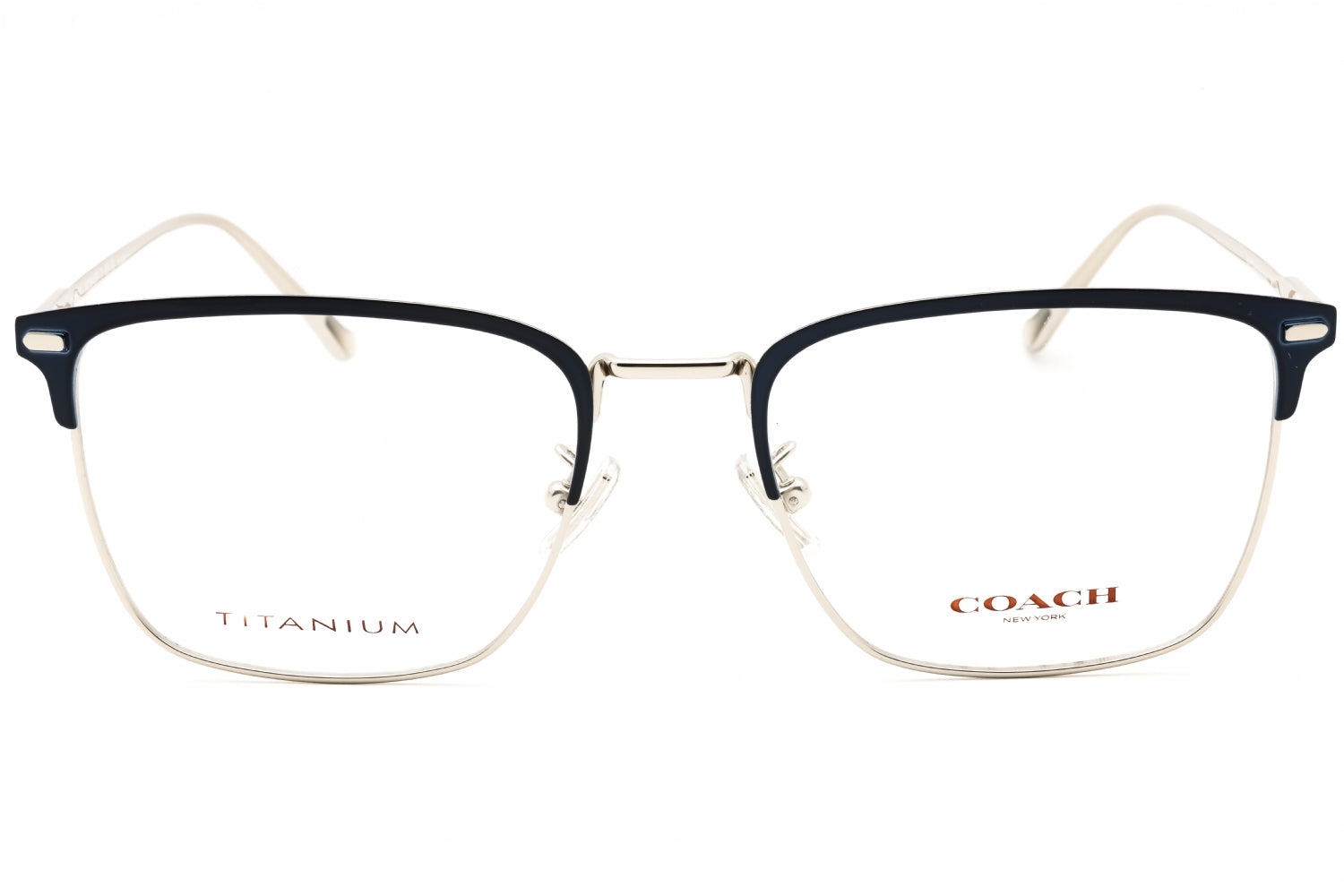 Coach 0HC5149T Rectangular Titanium Eyeglasses — Silver, view 2