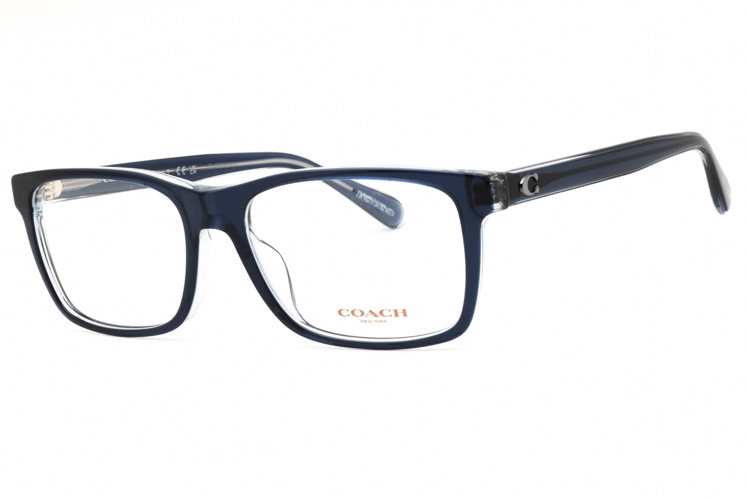 Coach 0HC6213U Rectangular Acetate Frame Eyeglasses — Navy by Coach