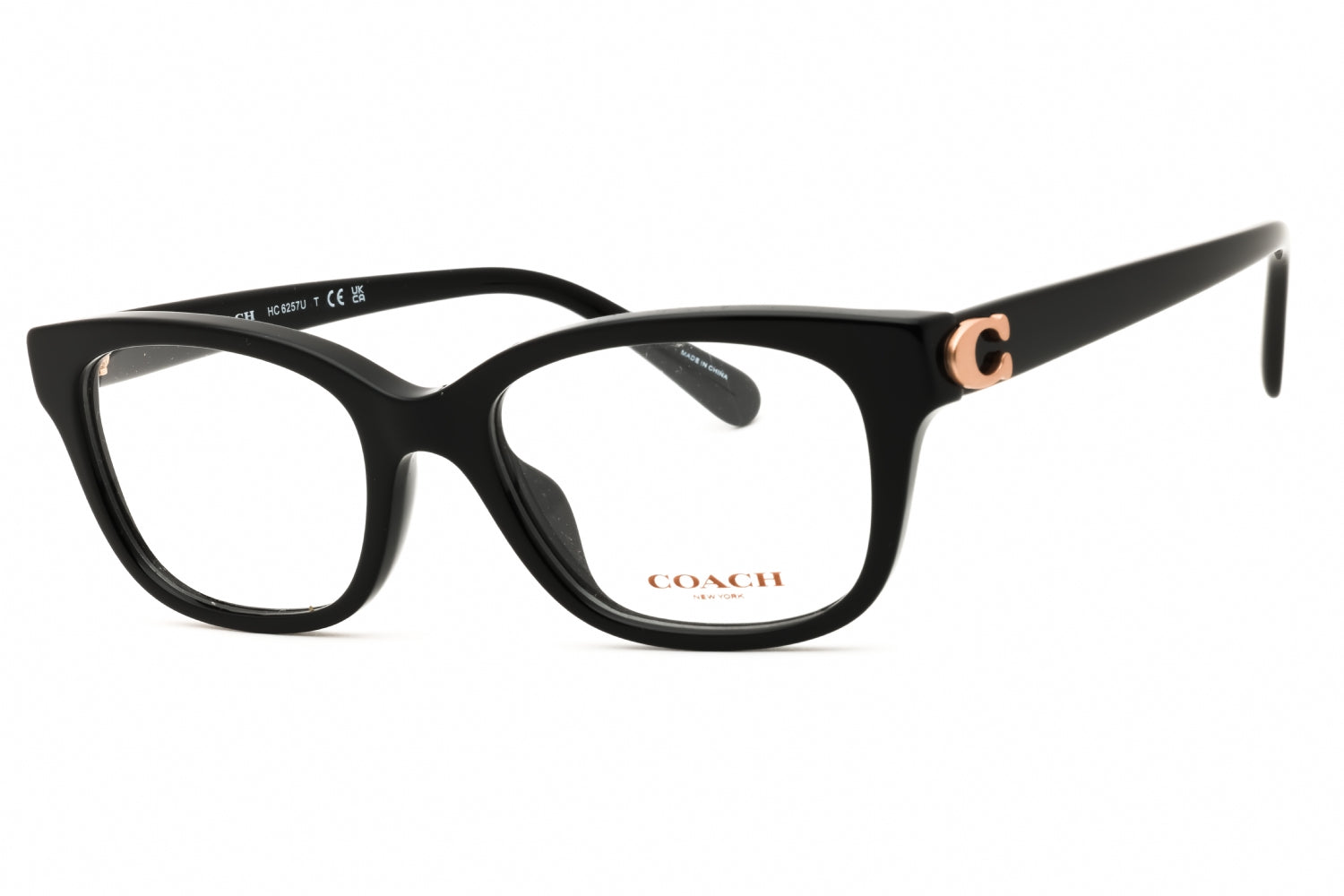 Coach 0HC6257U Rectangular Acetate Eyeglasses — Black by Coach