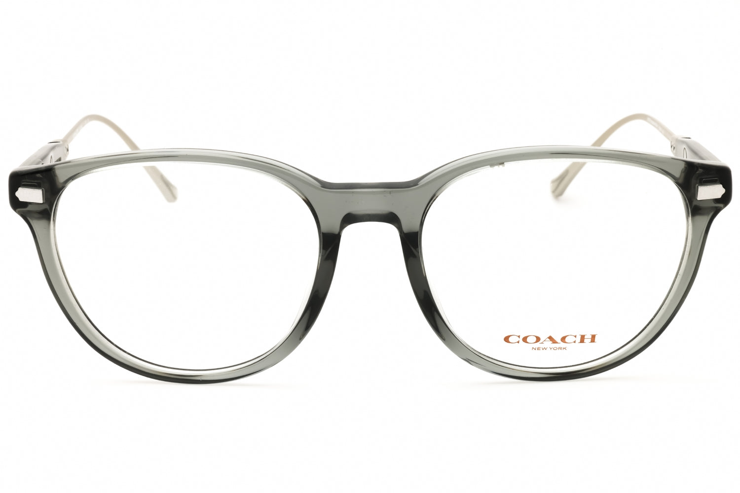 Coach 0HC6265U Round Acetate Eyeglasses — Gray, view 2