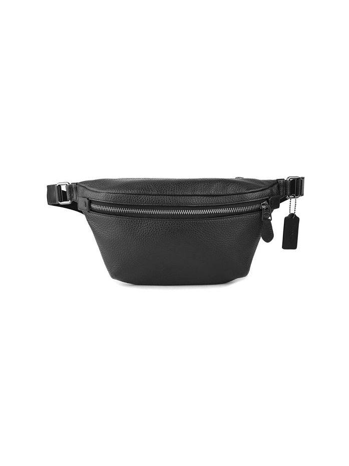 Coach Pebbled Leather Belt Bag — Black by Coach