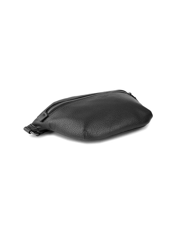 Coach Pebbled Leather Belt Bag — Black, view 3