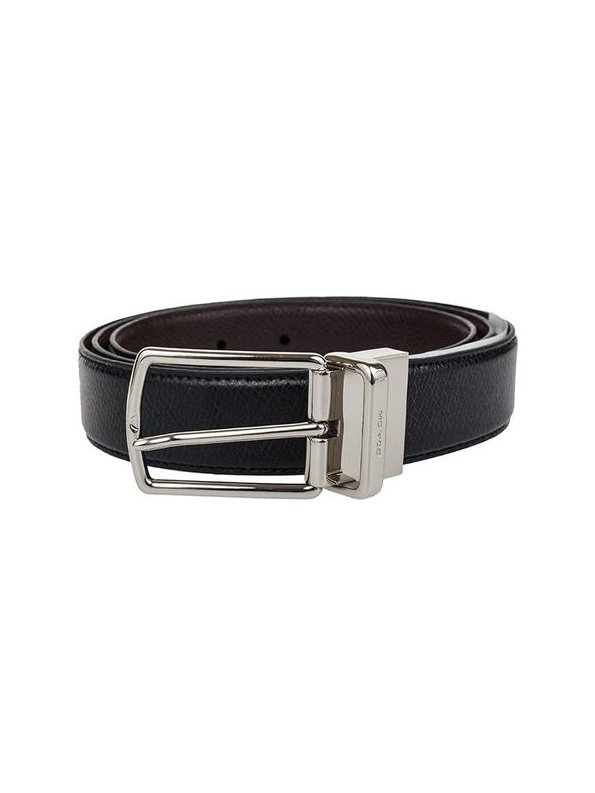 Coach Textured Leather Belt — Black, view 2