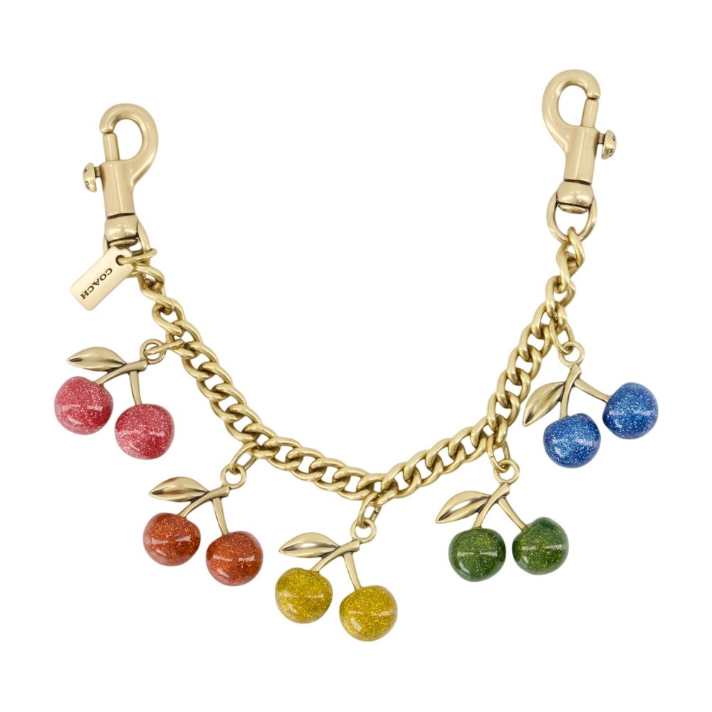 Coach Rainbow Cherries Charm Bracelet — Gold by Coach