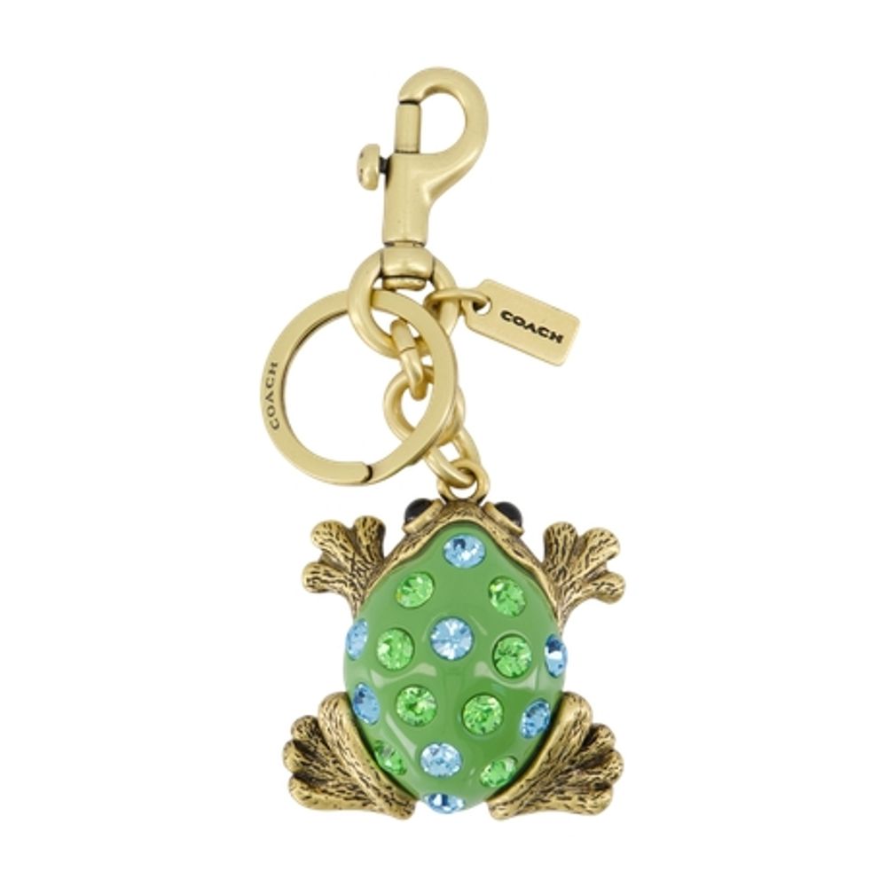 Coach Frog-Shaped Resin & Metal Key Case — Green by Coach