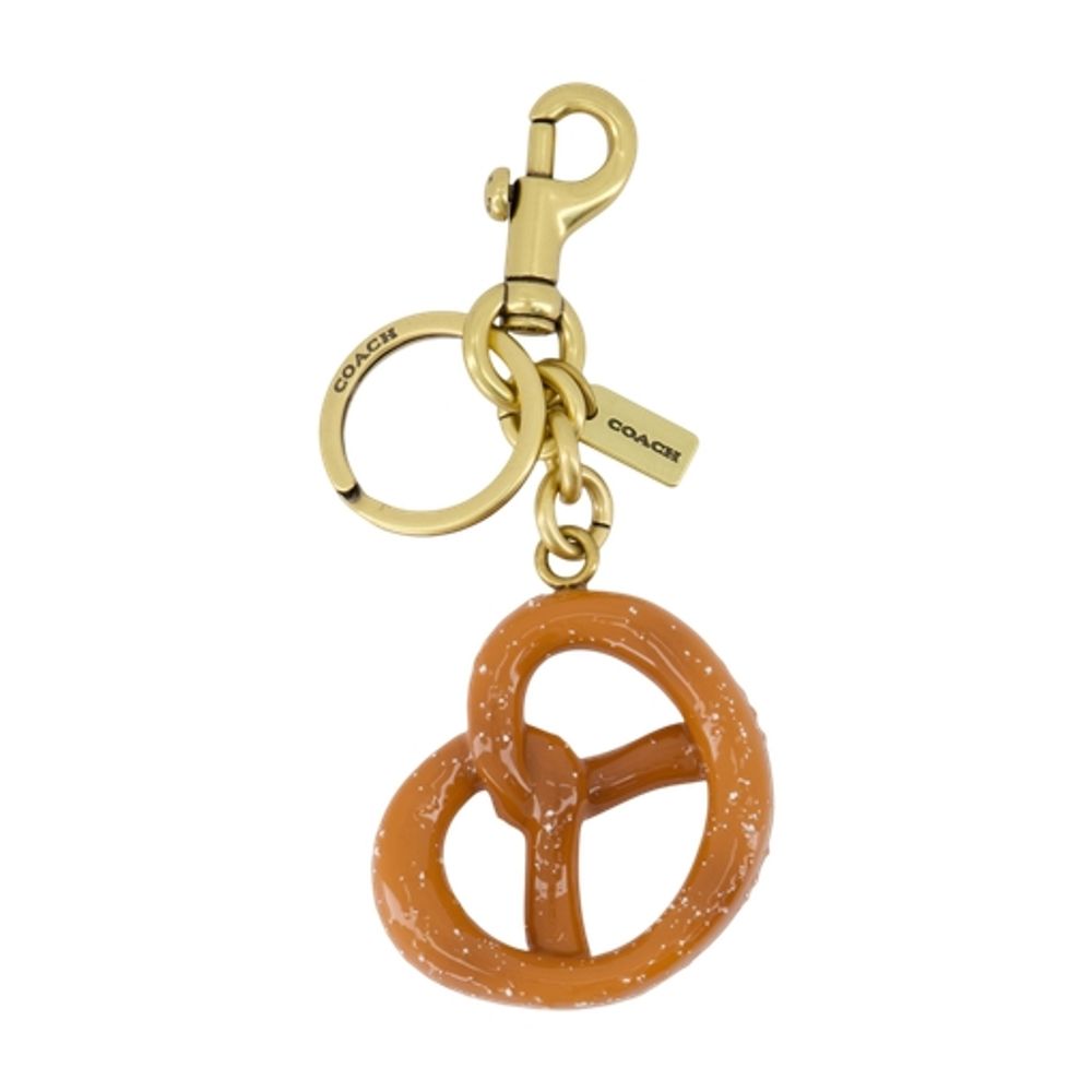 Coach Pretzel-Shaped Acetate Charm Key Case — Multicolor, view 2
