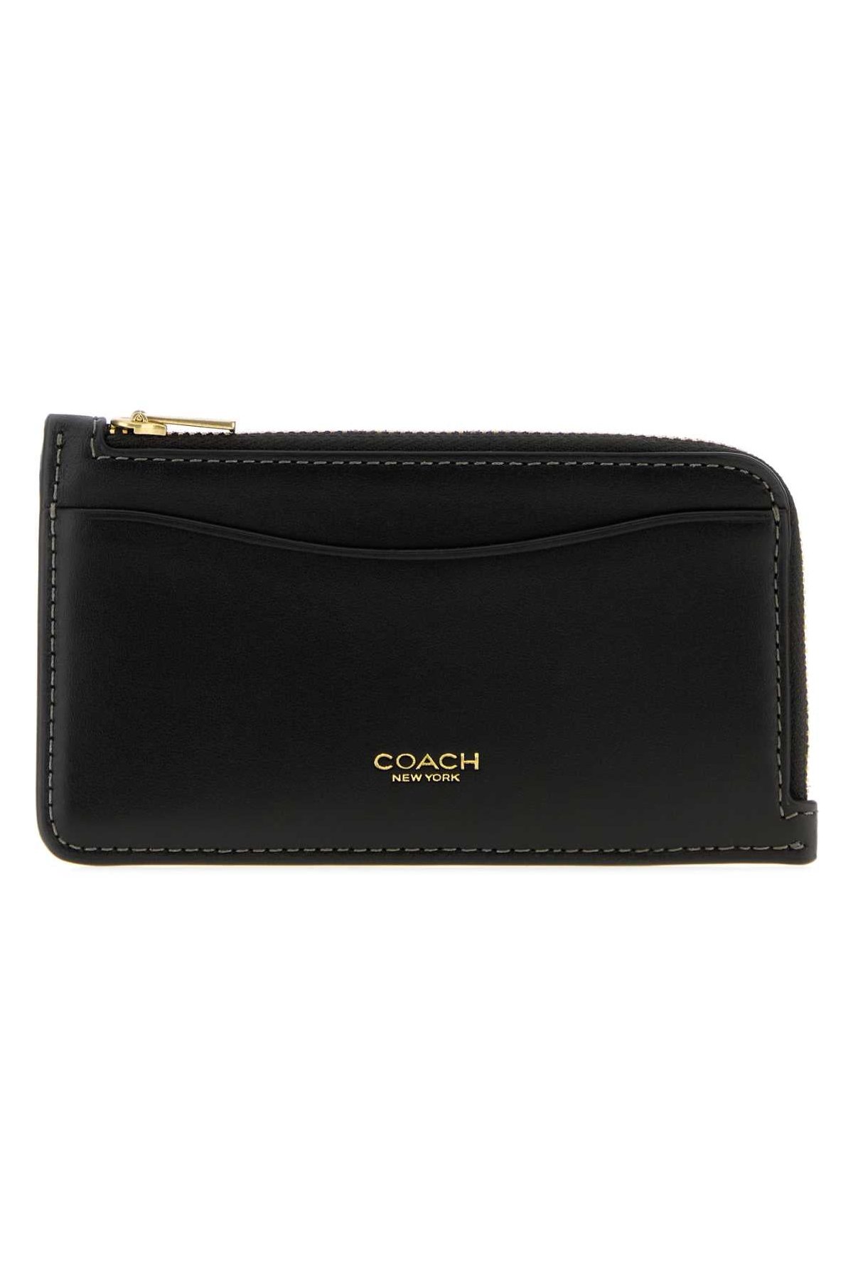Coach New York Calf Card Case — Black by Coach New York