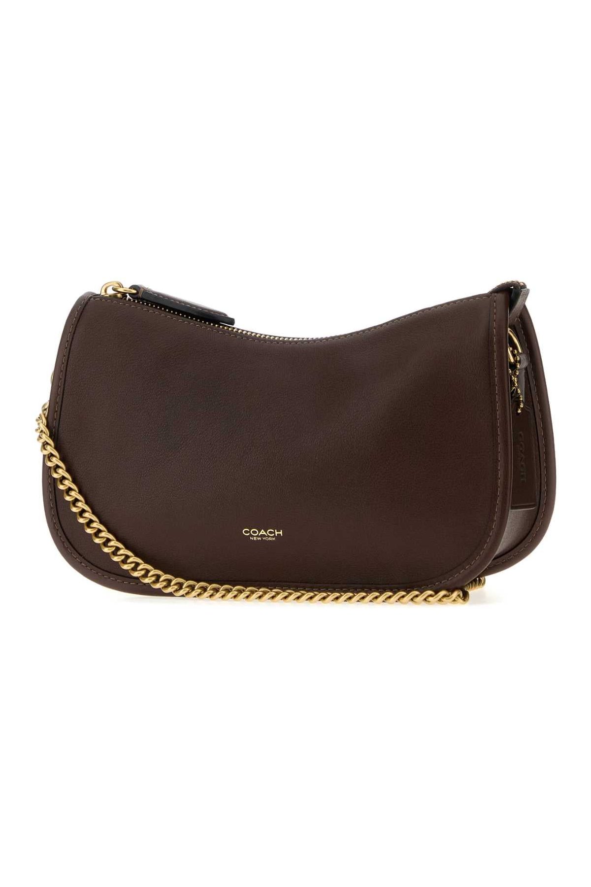 Coach New York Grain Shoulder Bag — Brown, view 2