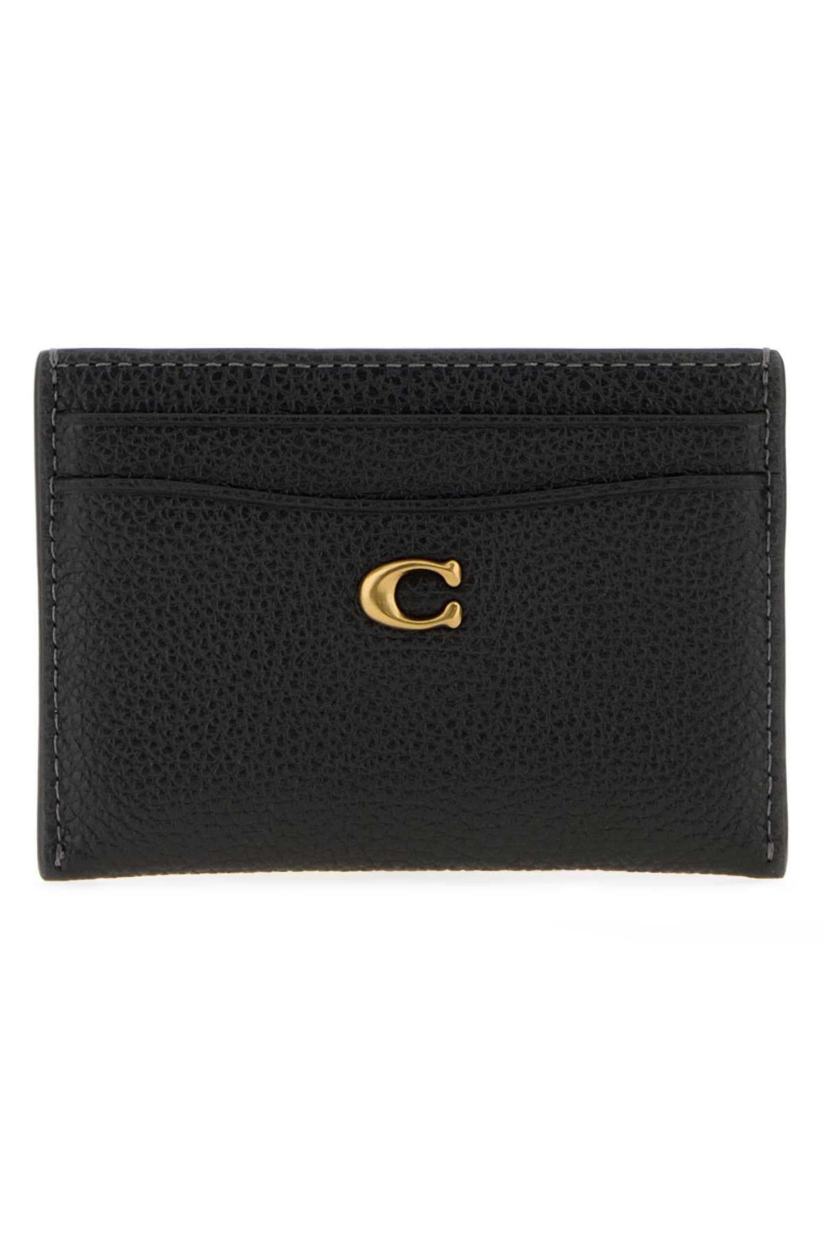 Coach New York Pebble Card Case — Black by Coach New York