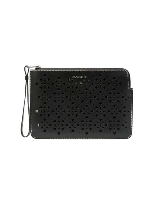Coccinelle Leather Clutch — Black by Coccinelle