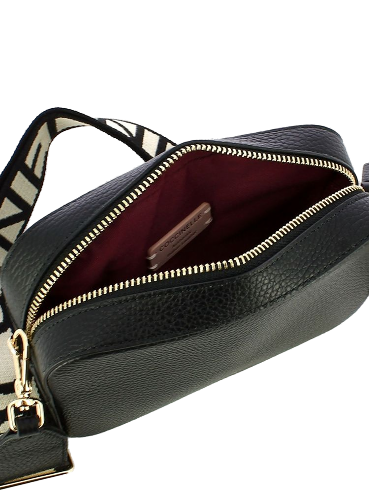 Coccinelle Tebe Crossbody Bag — Black, view 5