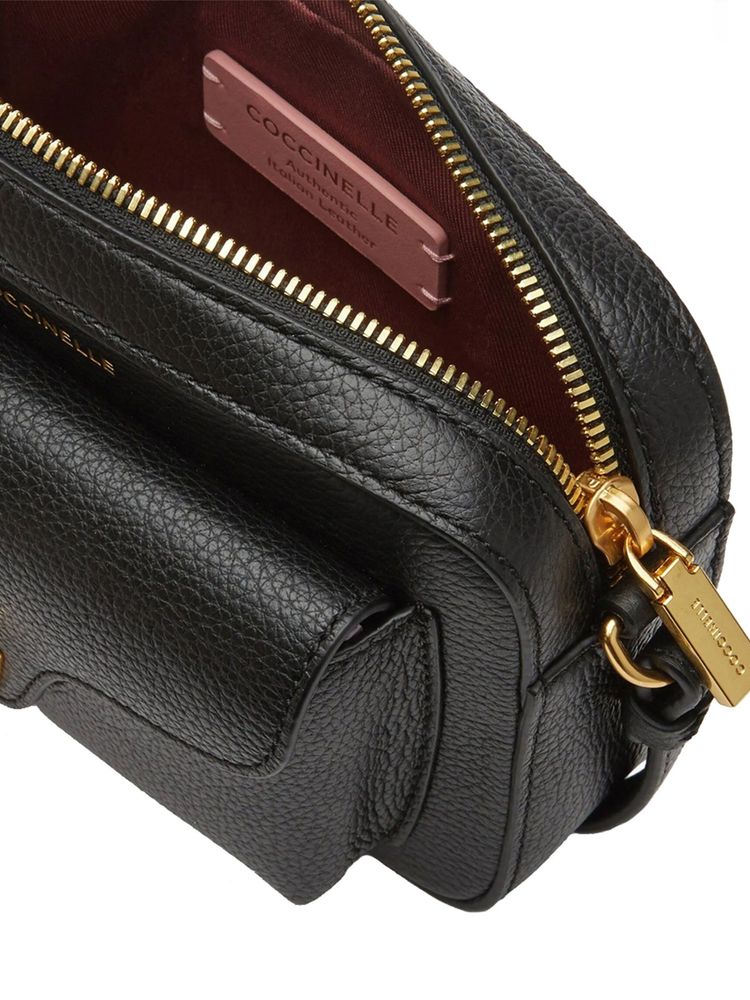 Coccinelle Beat Crossbody Bag — Black, view 5