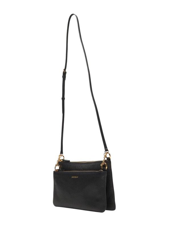 Coccinelle Leather Crossbody Bag — Black, view 2