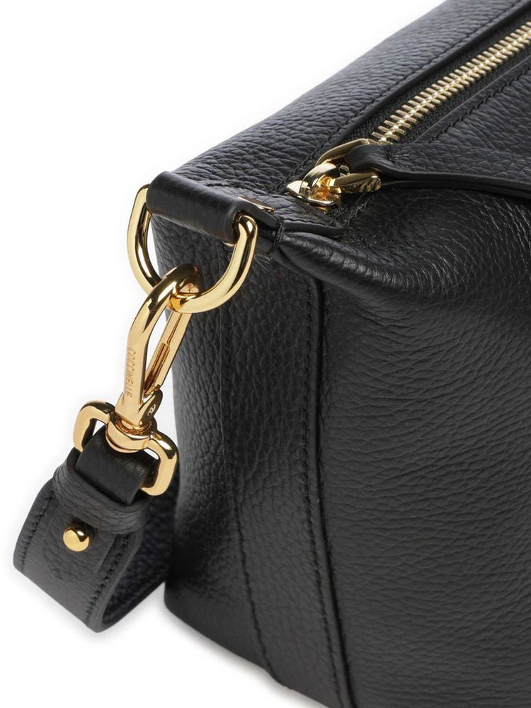 Coccinelle Grained Leather Crossbody Bag — Black by Coccinelle