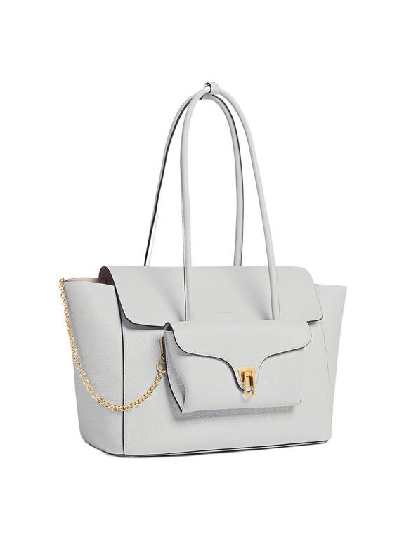 Coccinelle Double Beat Bag — White, view 3