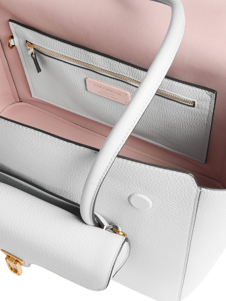Coccinelle Double Beat Bag — White, view 5